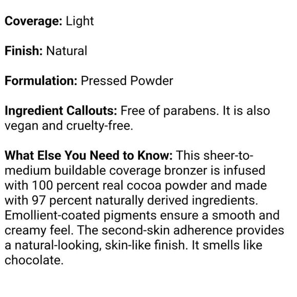 Too Faced Natural Chocolate Bronzer in Golden Cocoa - Picture 6 of 11